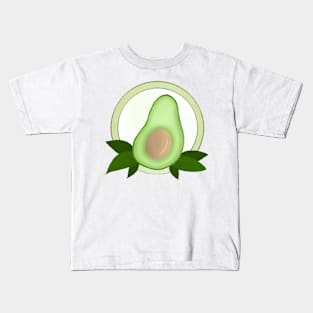 Avocado circle Kids T-Shirt